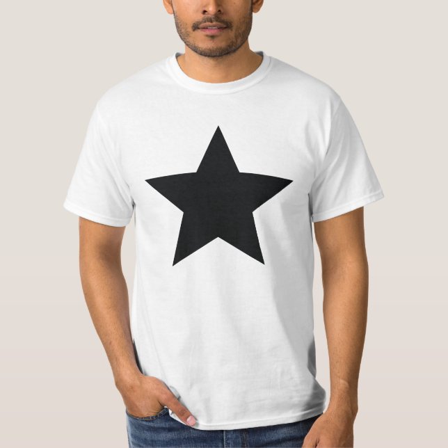 Black Star-T-Shirt T-Shirt (Vorderseite)