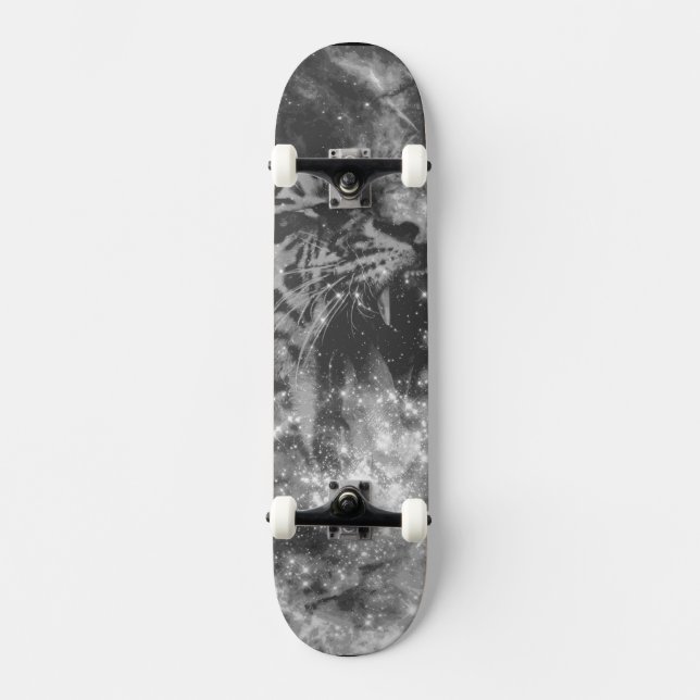 Black Star Tiger Skateboard (Vorderseite)