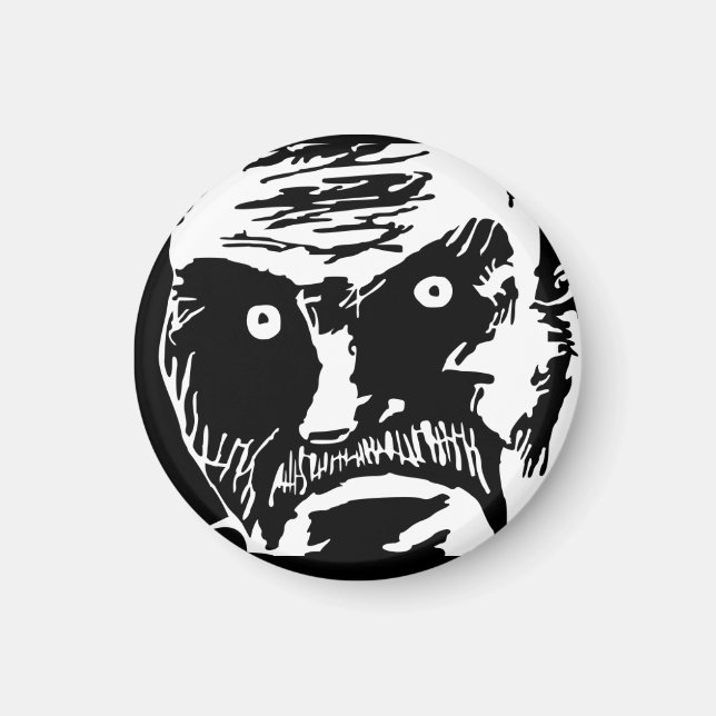 Black Stare Meme Magnet (retuschiert) (Vorne)