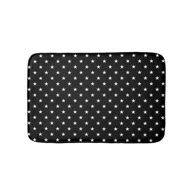Black Stars Bath Mat Badematte (Vorderseite)
