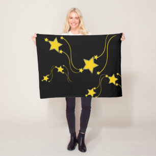 Black Stars Blanket Fleecedecke
