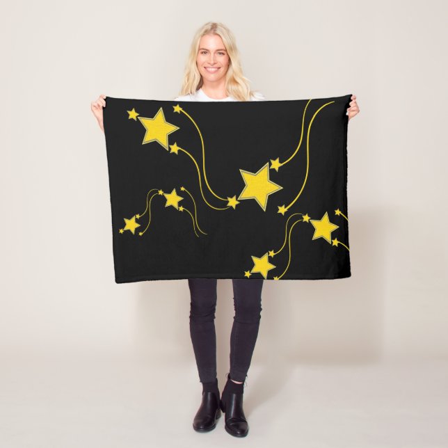 Black Stars Blanket Fleecedecke (Beispiel)