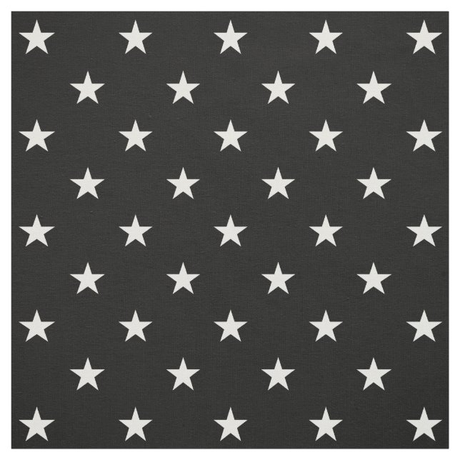 Black Stars Fabric Stoff (Muster)
