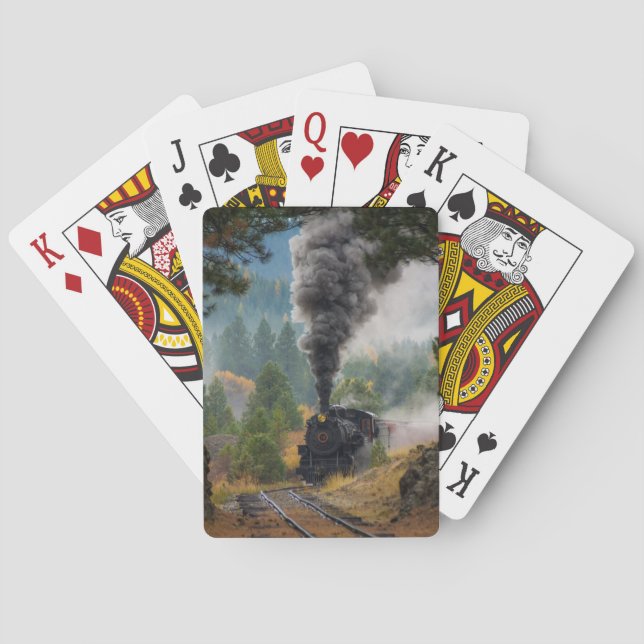 Black Steam Motor Playing Cards Spielkarten (Rückseite)