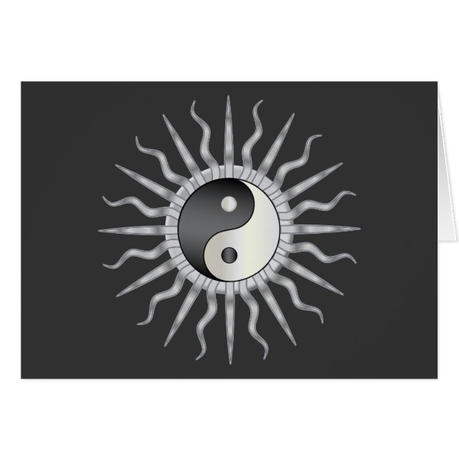 Black Sternexplosion Yin Yang (Vorderseite (Horizontal))