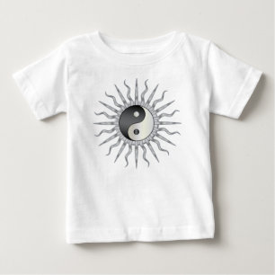 Black Sternexplosion Yin Yang Baby T-shirt