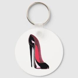 Black Stiletto Shoe Schlüsselanhänger