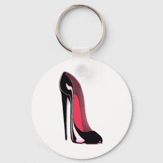 Black Stiletto Shoe Schlüsselanhänger