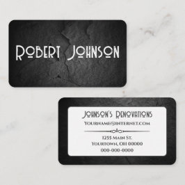 Black Stone Business Card Visitenkarte