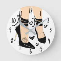 Black Strappy High Heels Sun Moon Girly Chic