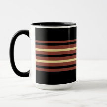 Black Strip Coffee Tasse Cup - Bescheidener Chic