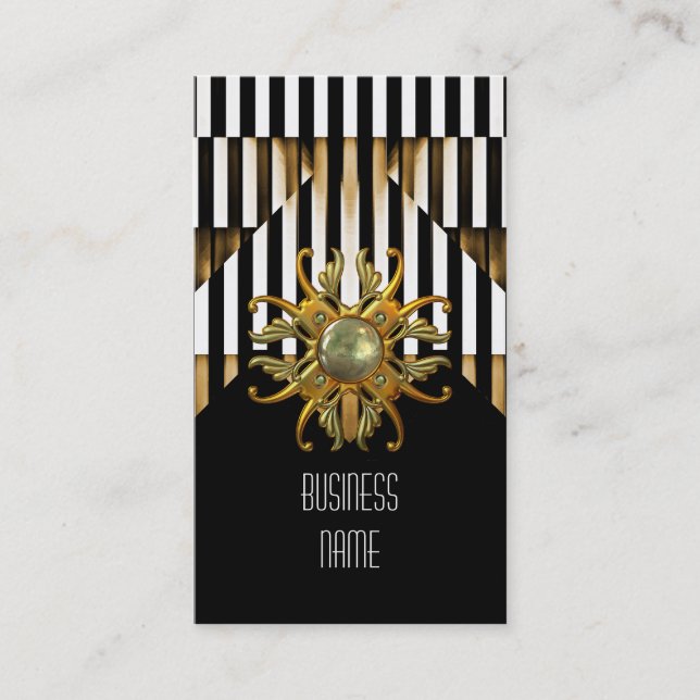 Black Strip Jewel der Visitenkarte (Vorderseite)