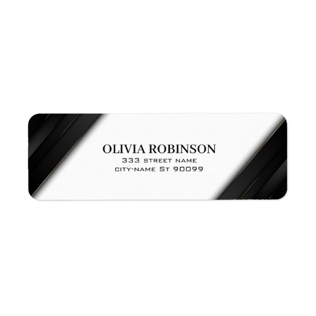 Black Stripes Gold dünne Linien (Vorne)