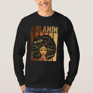 Black Strong Afro Liebe Melanin African American W T-Shirt