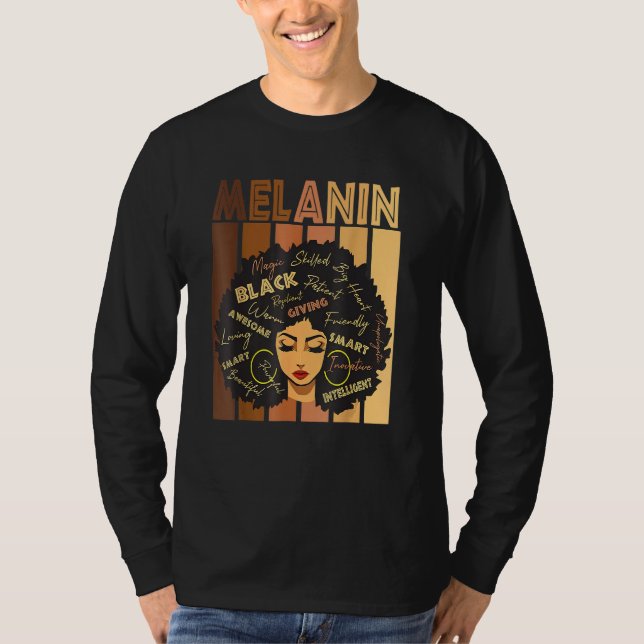 Black Strong Afro Liebe Melanin African American W T-Shirt (Vorderseite)