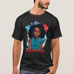 Black Strong Nurlife Afro Liebe Melanin African T-Shirt