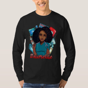 Black Strong Nurlife Afro Liebe Melanin African T-Shirt