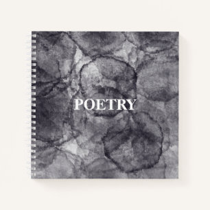 Black Stucco Poetry Journal Notizbuch