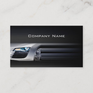 Black Stylish Automotive Business Card Visitenkarte