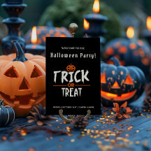 Black Stylish Halloween-Party