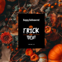 Black Stylish Happy Halloween