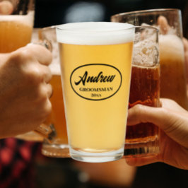 Black Stylized Wedding Trauzeuge Glas