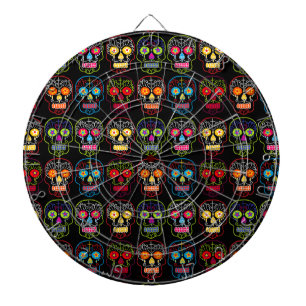 Black Sugar Skull Dartscheibe