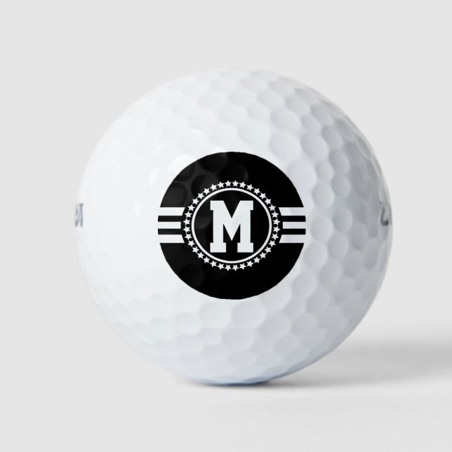 Black Superstar Monogram Golfball (Vorderseite)