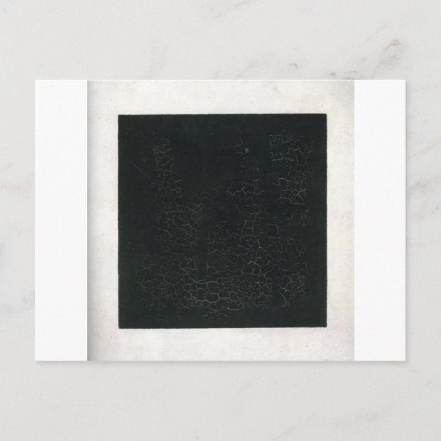 Black Suprematistic Square von Kazimir Malevich Postkarte (Vorderseite)