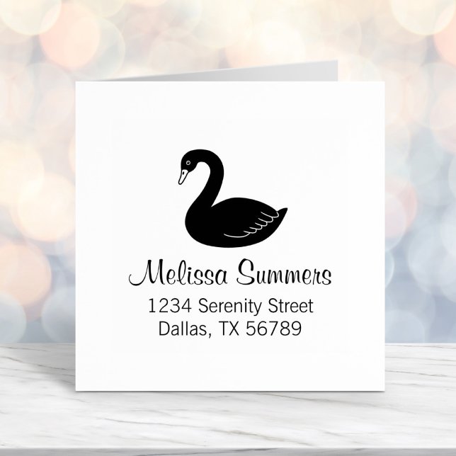 Black Swan-Adresse Permastempel (Von Creator hochgeladen)