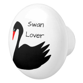 Black Swan Design Personalisiert Keramikknauf