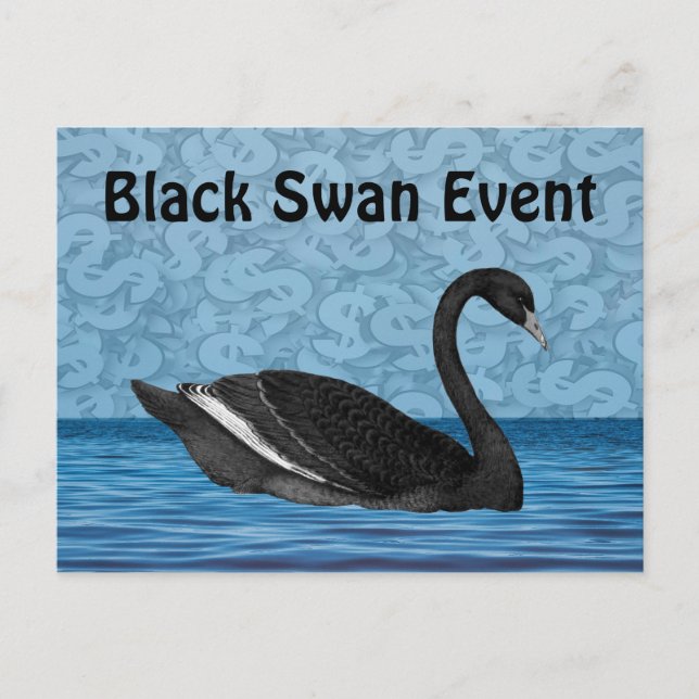 Black Swan-Ereignis Postkarte (Vorderseite)