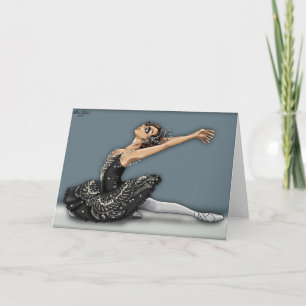 Black Swan Greeting Card Karte