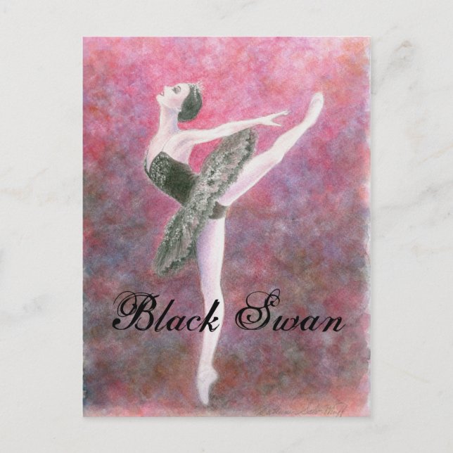 Black Swan Postcard Postkarte (Vorderseite)