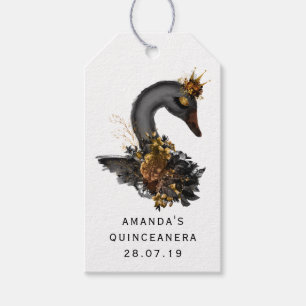 Black Swan Quinceañera Geschenkanhänger
