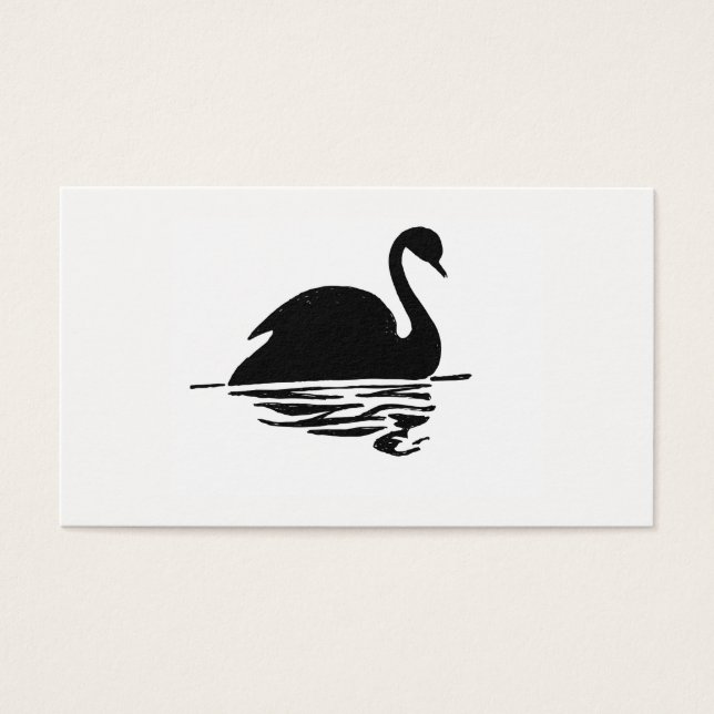 Black Swan Silhouette (Vorderseite)