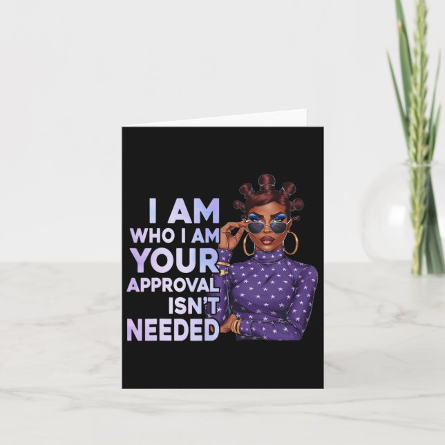 Black Sy Queen African American History Afro Ladie Karte (Vorderseite)