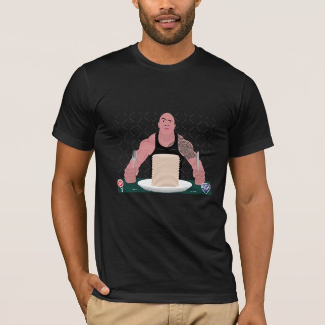 Black T - Shirt von Dwayne Johnson The Rock (Vorderseite)