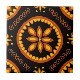 Black Talavera Tile Fliese