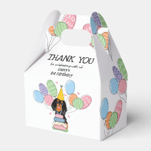 Black Tan Cavalier King Charles Spaniel Vielen Dan Geschenkschachtel