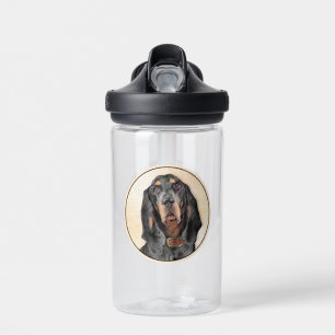 Black & Tan Coonhound Gemälde - Originale Hunde Ku Trinkflasche