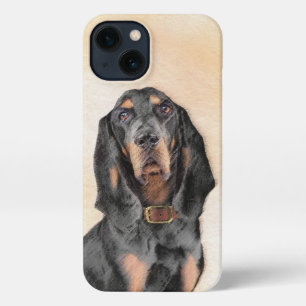Black & Tan Coonhound Malerei - Original Hunde Kun iPhone 13 Hülle