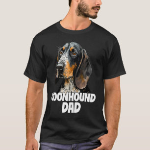 Black Tan Coonhound Vater Niedlich Gezeichnet Hund T-Shirt