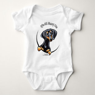 Black Tan Dackel ist alles über mich Baby Strampler