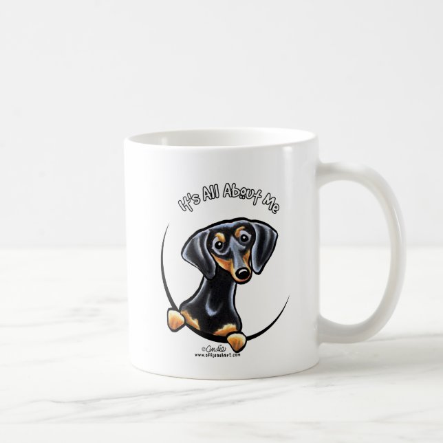 Black Tan Dackel ist alles über mich Tasse (Rechts)