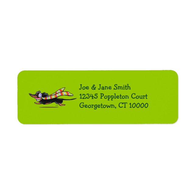 Black Tan Dackel Niedlich Winter (Vorne)