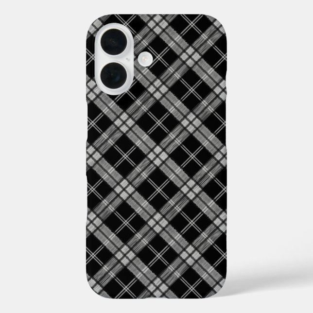 Black Tartan Case-Mate iPhone Hülle (Rückseite)