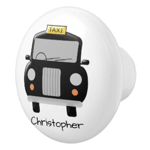 Black Taxi Design Personalisiert Keramikknauf
