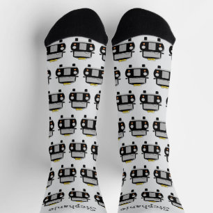 Black Taxi Design Personalisiert Socken