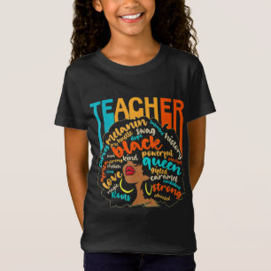 Black Teacher Educational Magic Africa Proud Histo T-Shirt